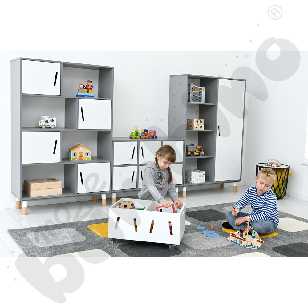 Biblioteczka niska TAB na kółkach