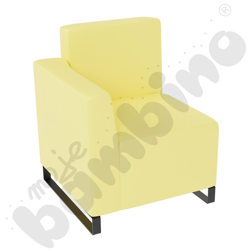 Fotel Universum wys. 82 cm, bok niski lewy, tkanina MT10