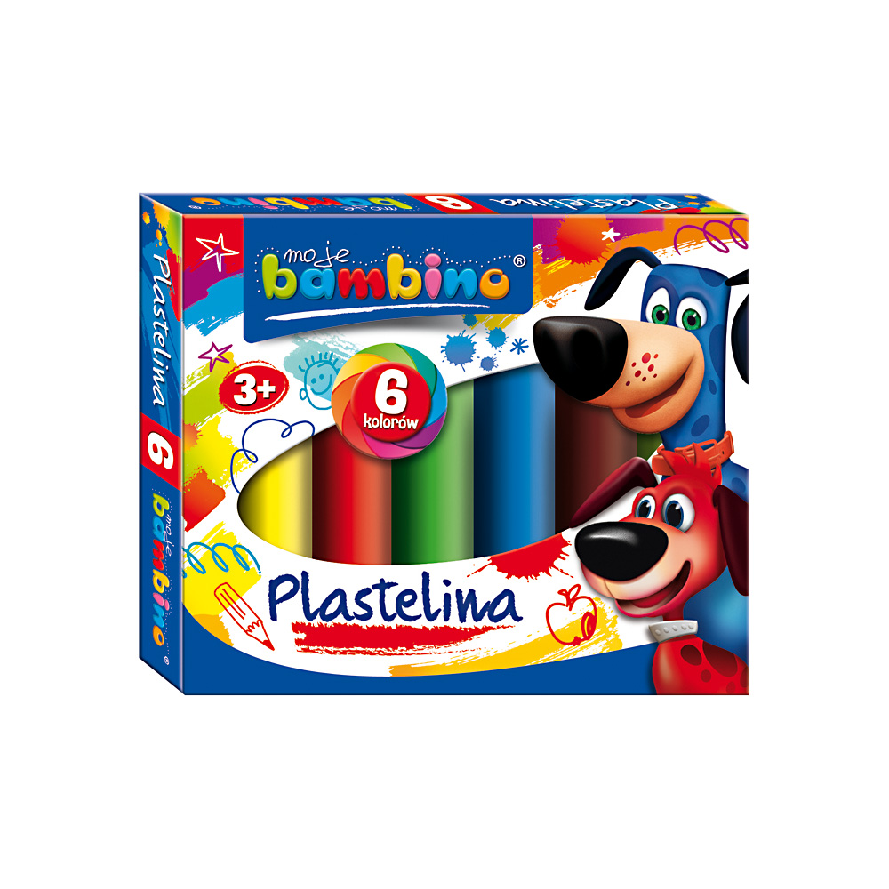 Plastelína Bambino 6 farieb