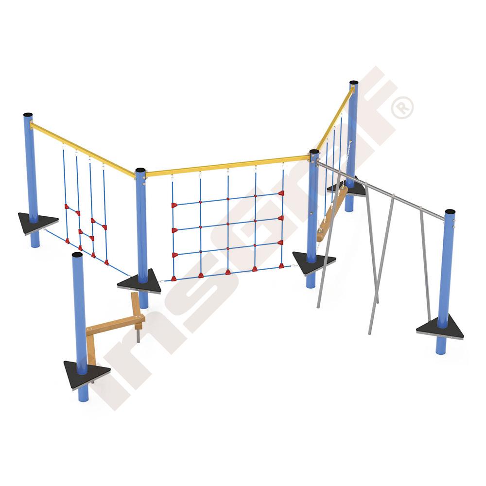 Sada Mini lanový park 1, kovové sloupy