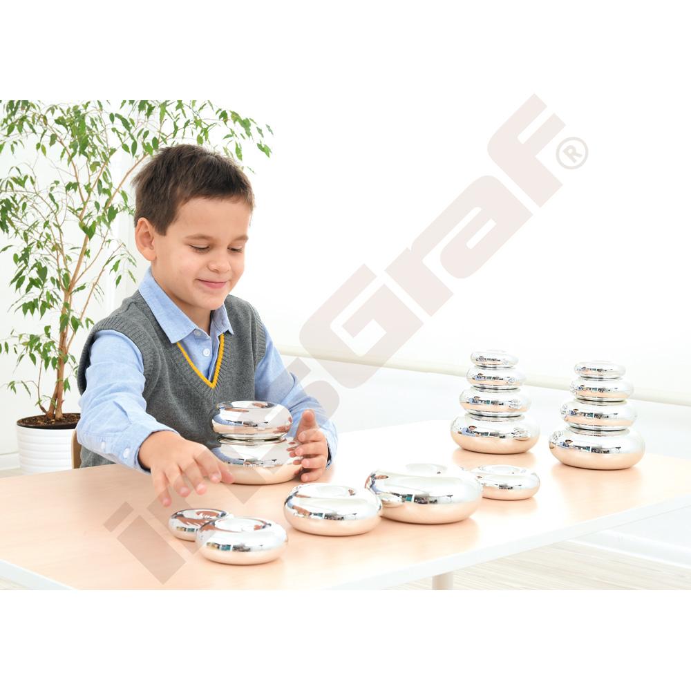 Donuty k manuálním cvičením - stříbrné 
