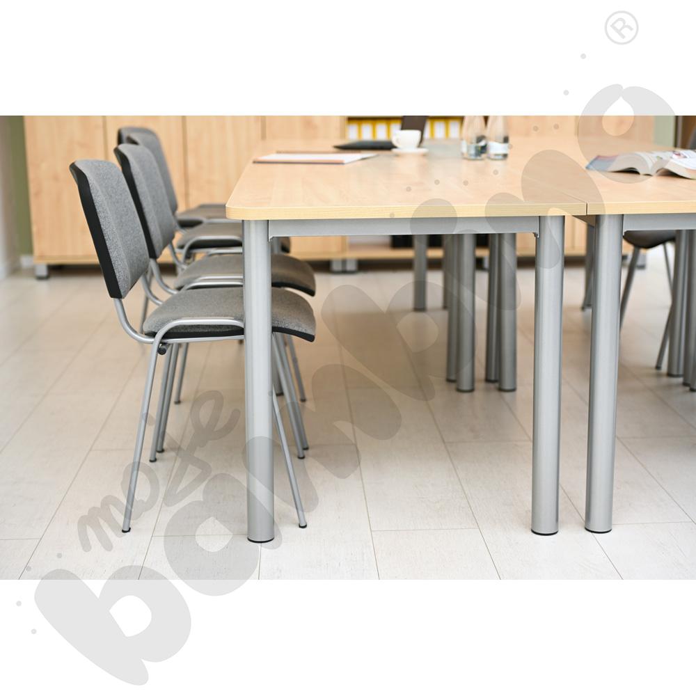 Krzesło konferencyjne ISO Alu szare