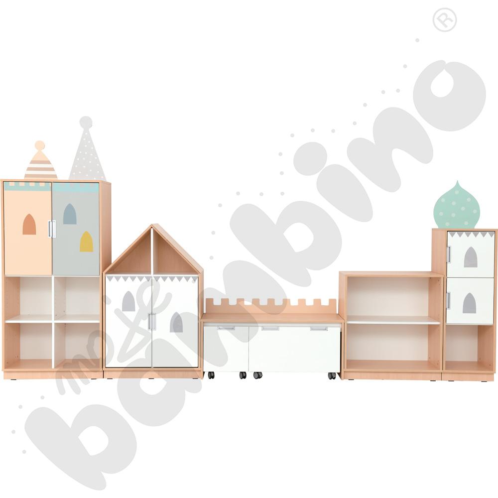 Quadro - zestaw Pałac 90 st., cichy domyk, skrzynia klon jasny