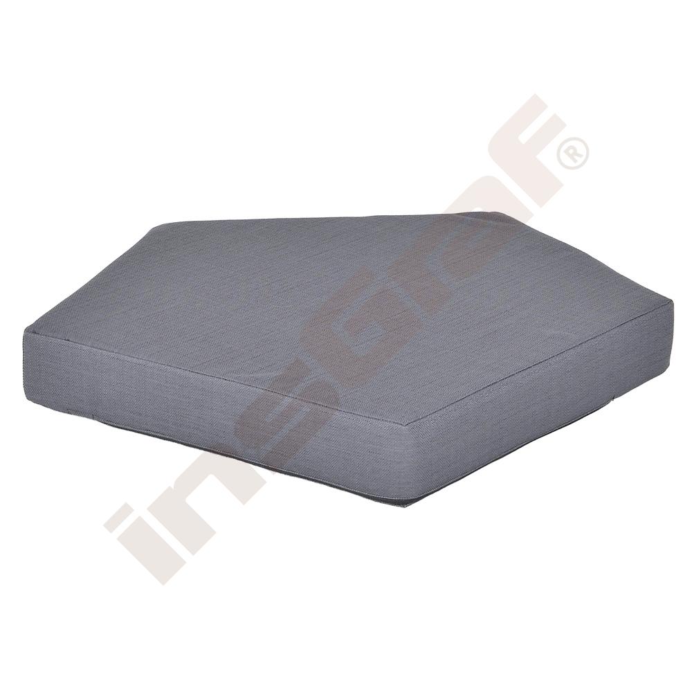Žíněnka Quadro 1 tmavošedá, výška 10 cm