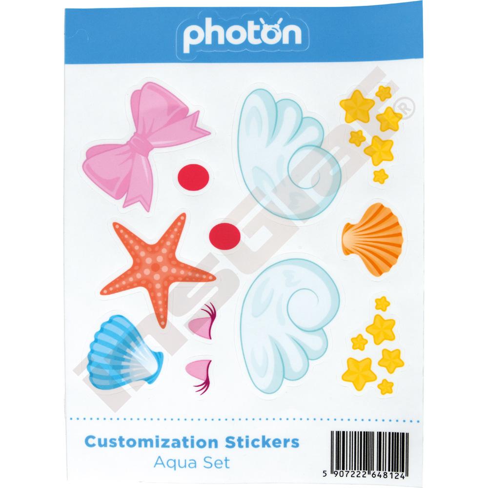 Samolepky pre personalizáciu robota Photon - Sada 4v1