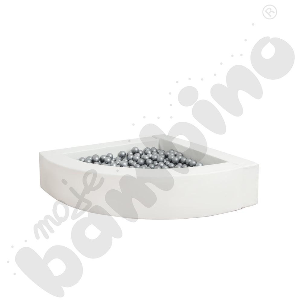 Basen narożny biały