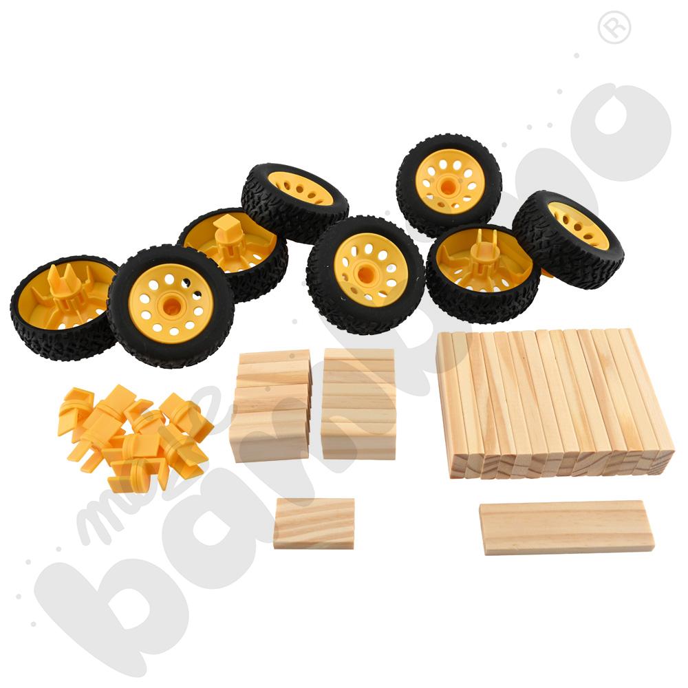 Join Clips - zestaw drewnianych klocków, 566 elem.  