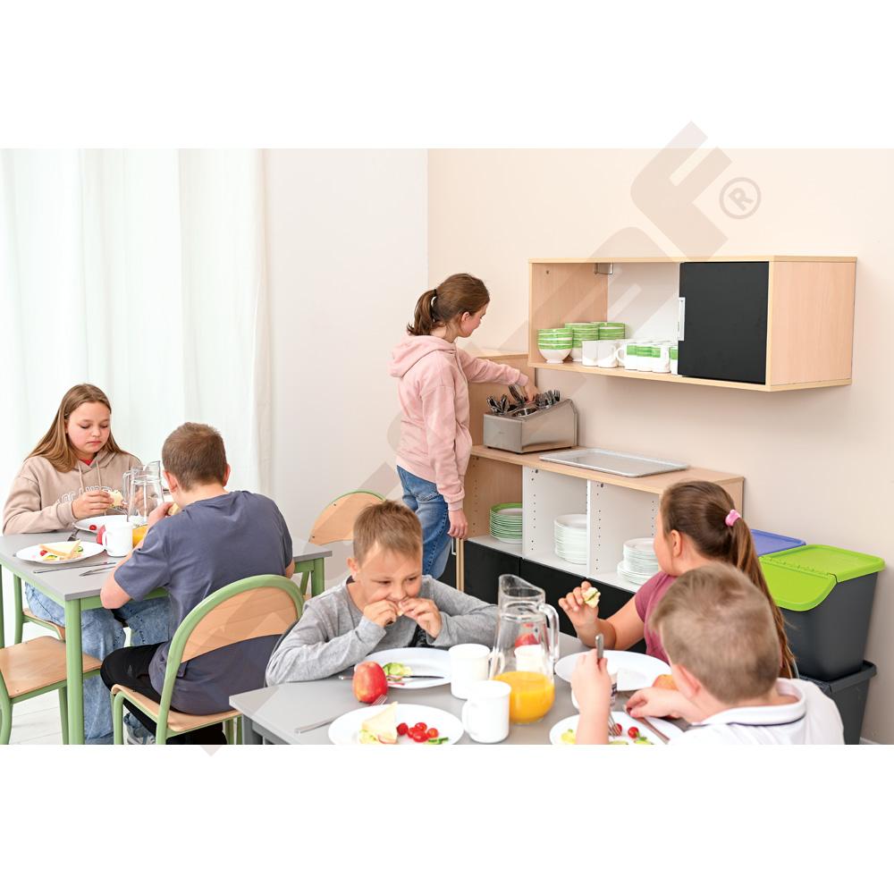 Quadro - široká závesná skrinka - pravá, javor
