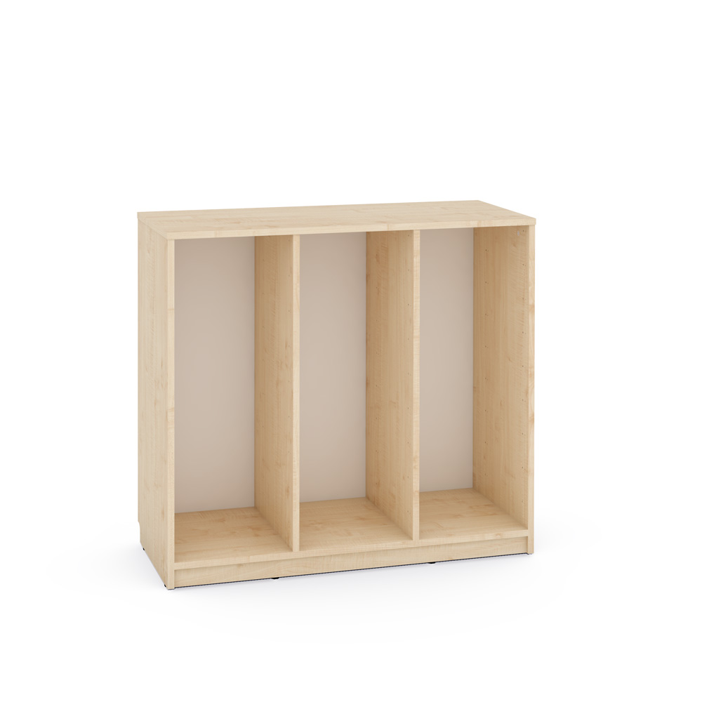 Skrinka Feria na úložné boxy, stredná, svetlý javor
