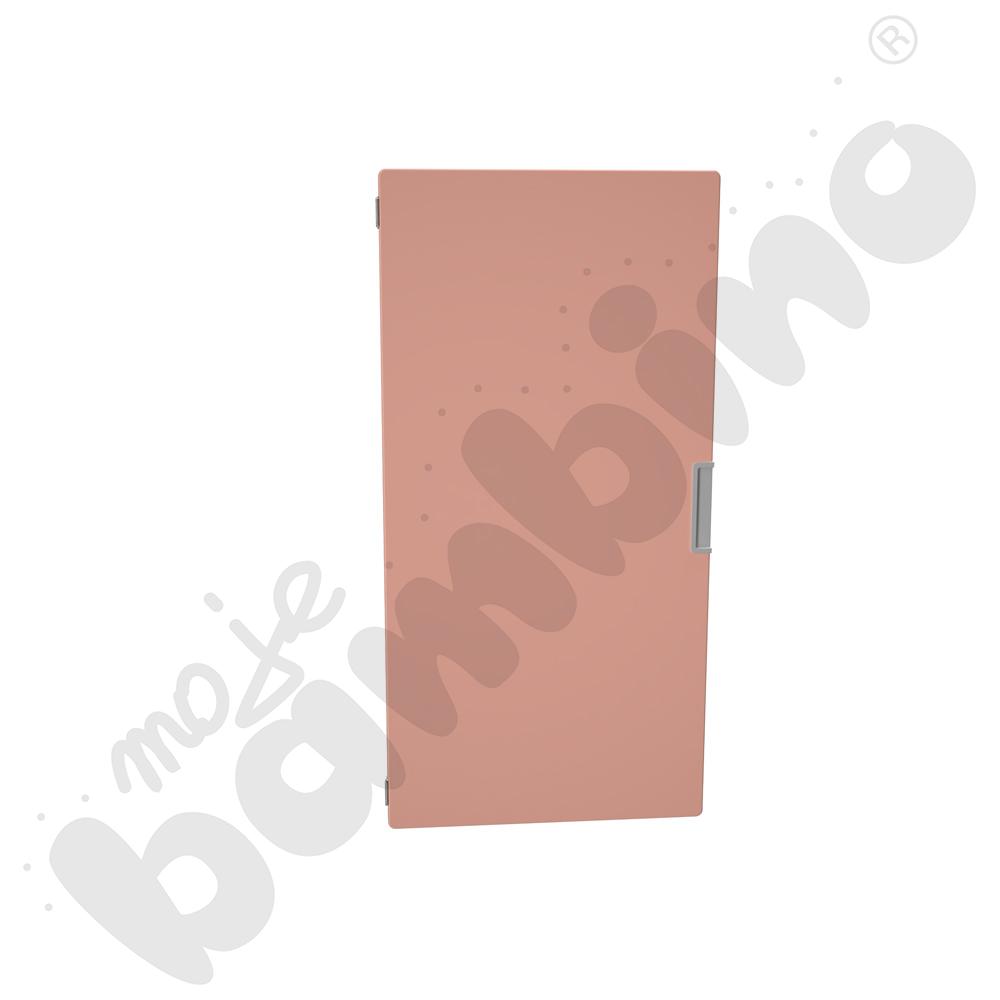 Quadro - drzwiczki średnie 90 st., mocowane do przegrody - łososiowe
