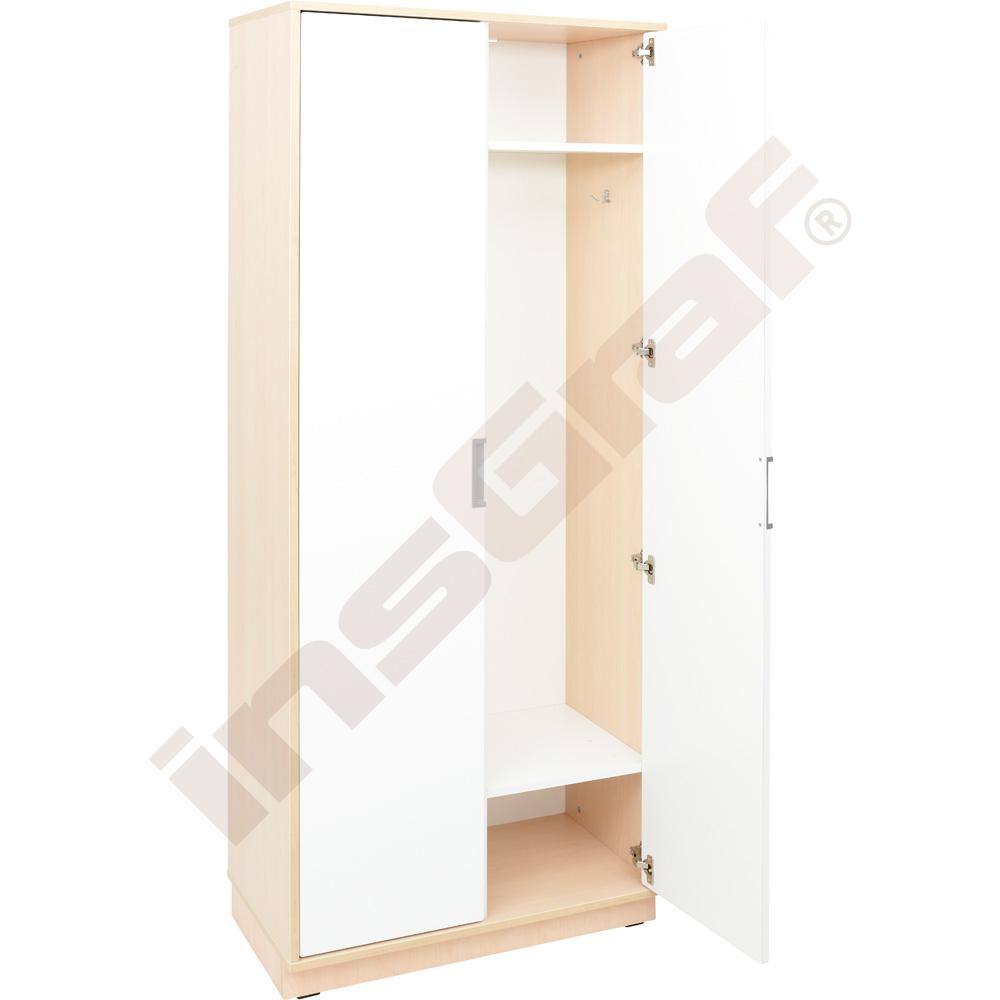 Quadro - šatňa, dvierka 90 st., tiché zatváranie - biela