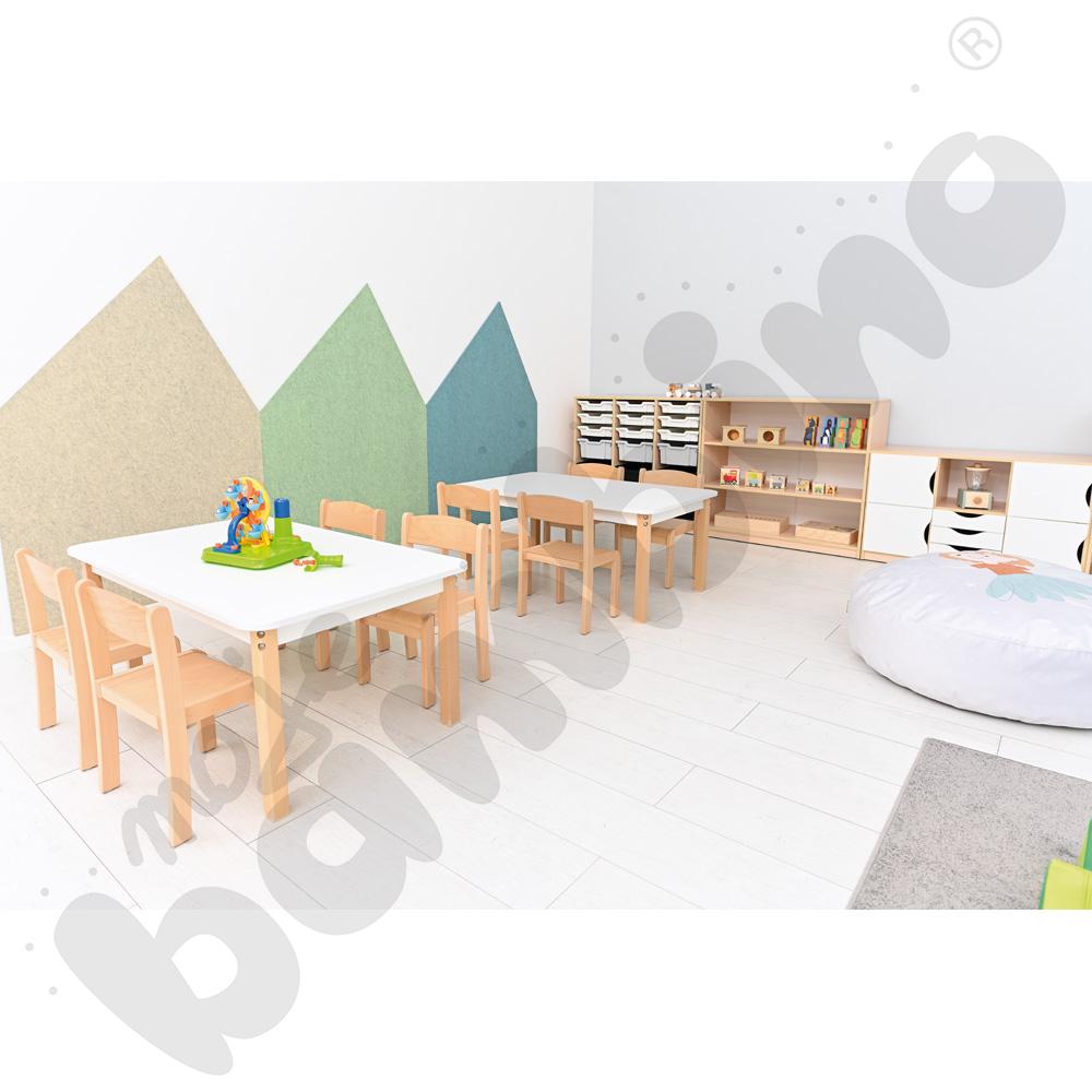 EKO dekor - domek duży - pastelowy jasnozielony