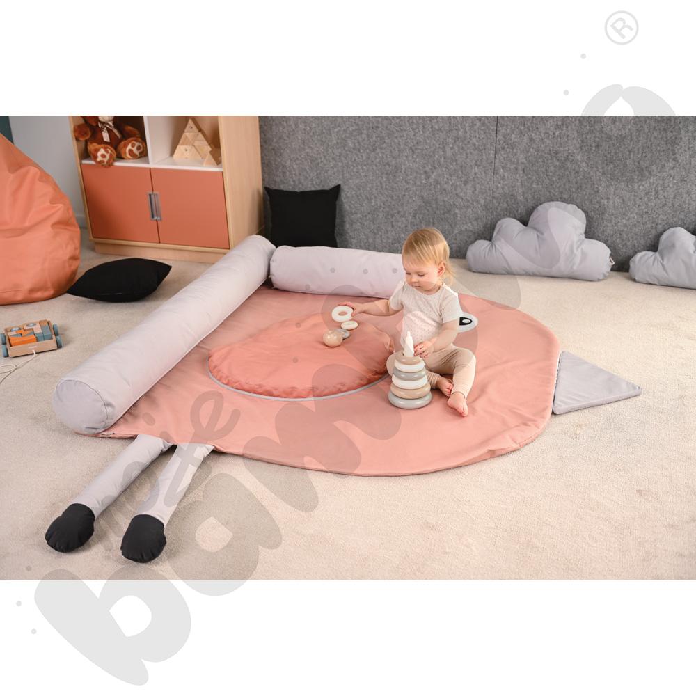 Mata narożna Ptaszek - łososiowa