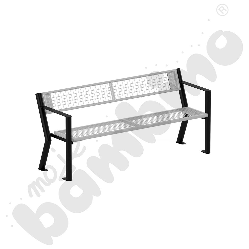 Ławka stalowa Gladiator z oparciem