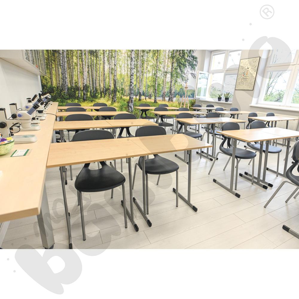 Krzesło Colores rozm. 6 szare, stelaż aluminium