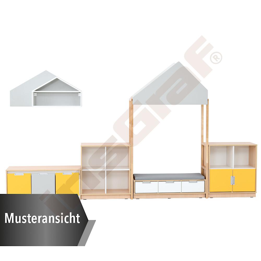 
Möbelsatz Quadro Häuserzeile 175W-180° - weiß
