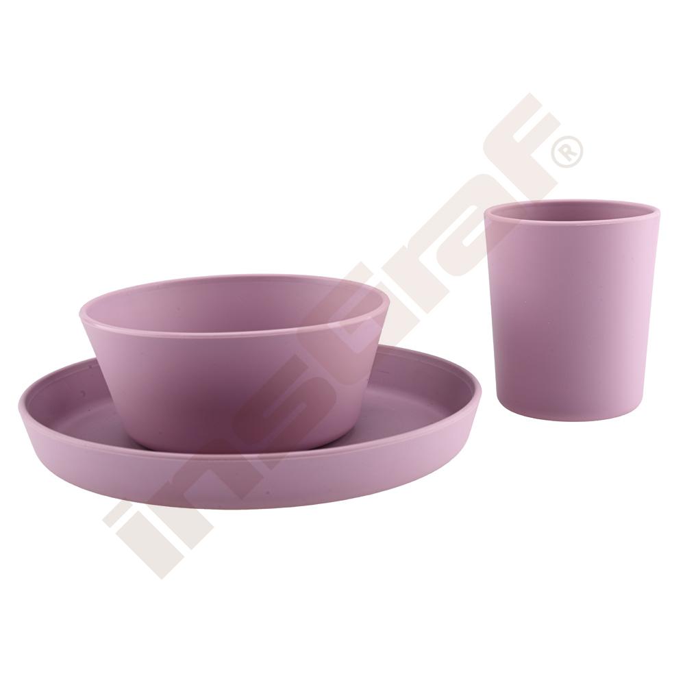 Dětský mělký talířek 18 cm, světle fialový