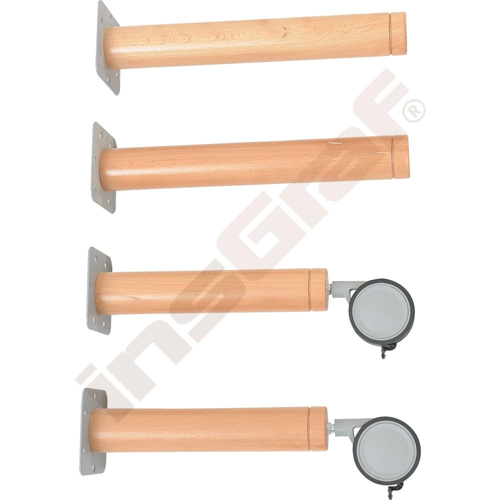 Sada nôh (mix) k stolovým doskám Flexi, výška 40 cm - k stoličkám 21 cm (veľ. 0)