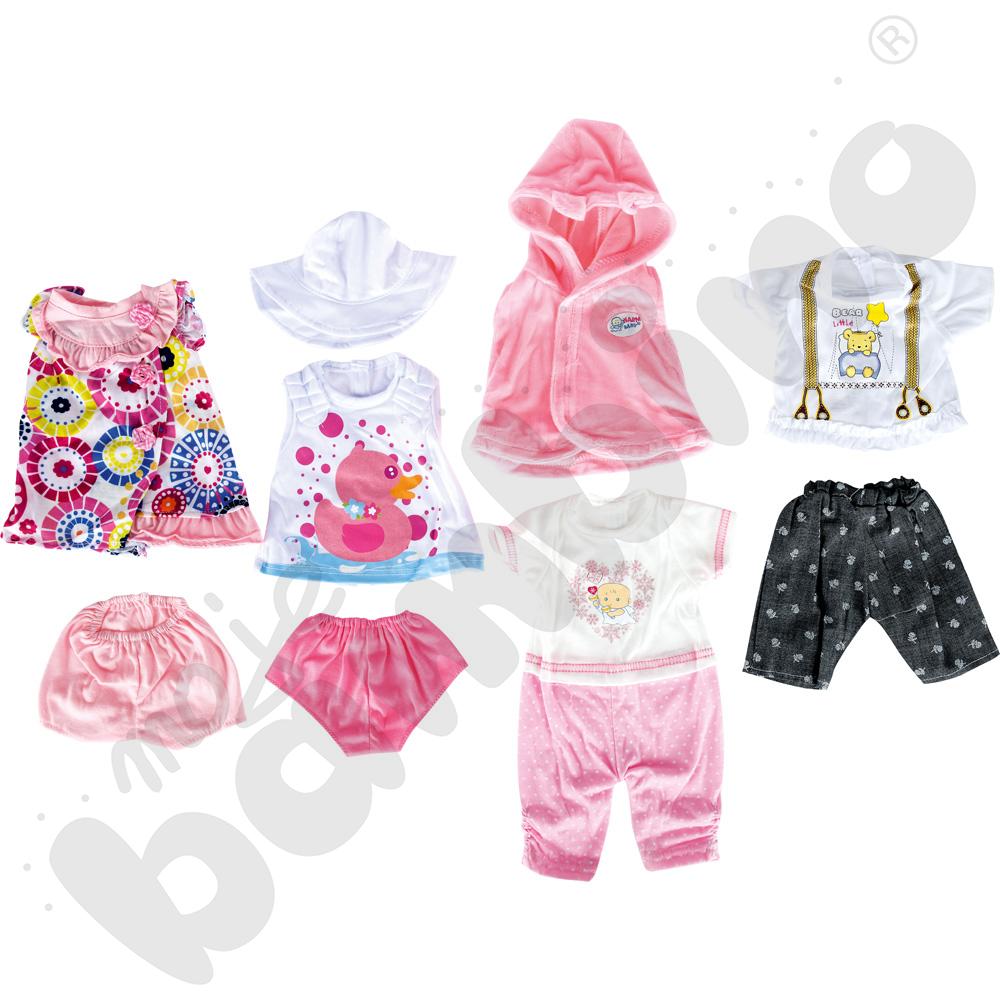 Ubranka dla lalek - dziewczynka, mix wzorów