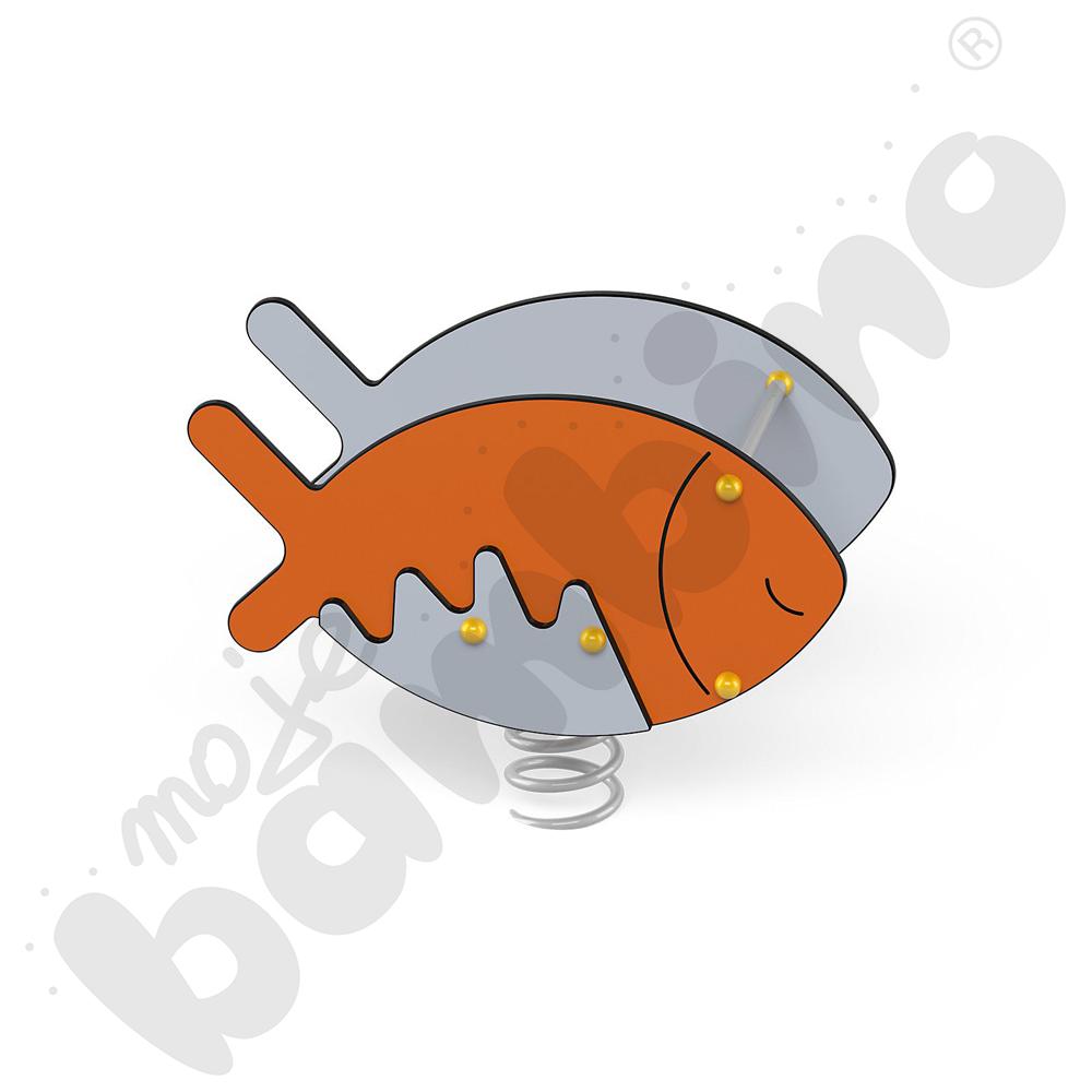 Sprężynowiec Rybka na podstawie metalowej