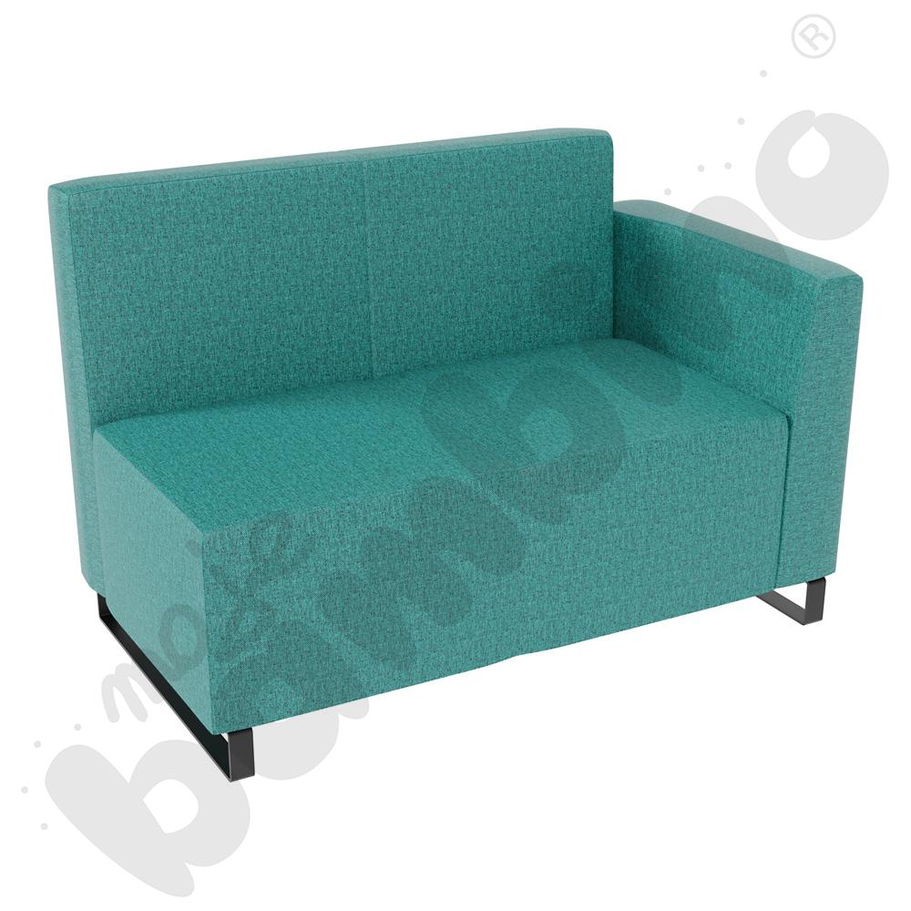 Sofa Universum 2-os. wys. 82 cm, bok niski prawy, tkanina RO19