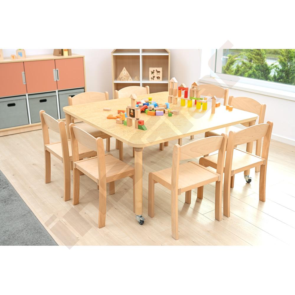 Židlička Filípek vel. 3 - výška 35 cm - ke stolům 59 cm - přírodní 