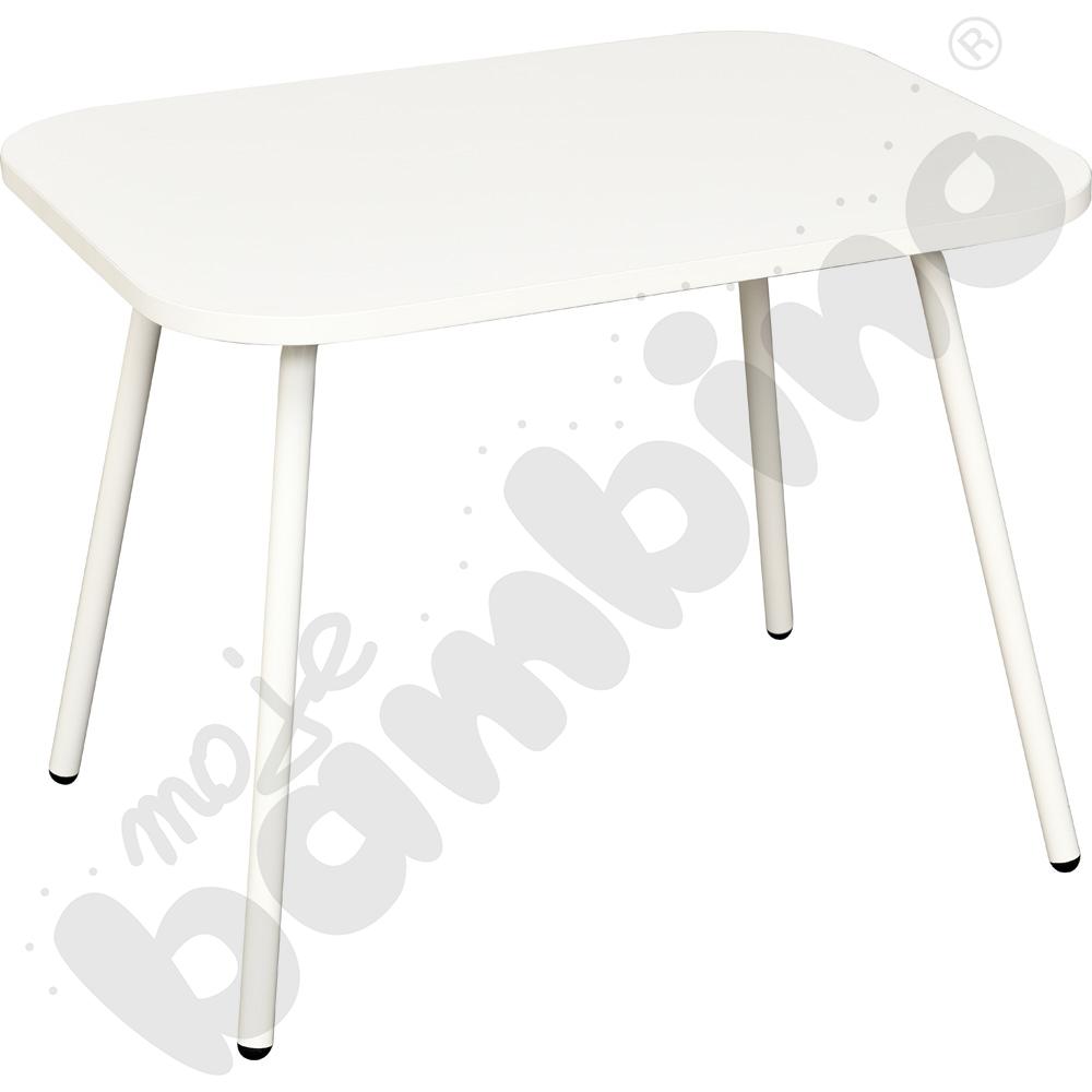 Stolik mały niski biały 65x50x50