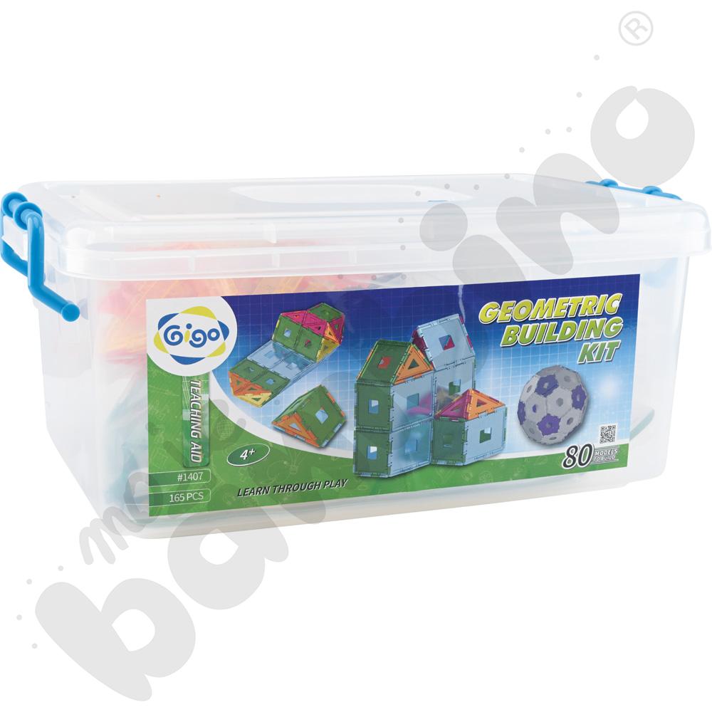 Klocki Gigo - Edukacja - zestaw geometryczny, 165 elem.