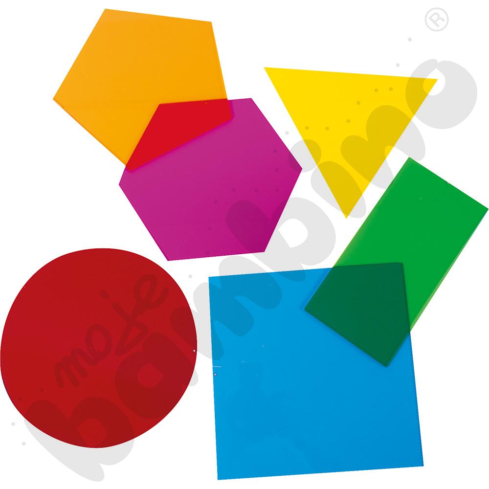 Transparentne kształty geometryczne 