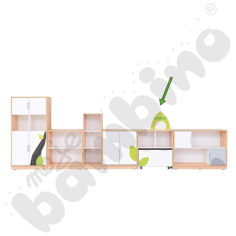 Quadro - szafka Flora z dużą skrzynią - klon jasny