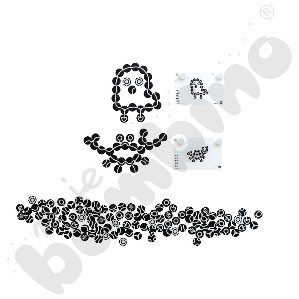 Puzzle magnetyczne z kartami zadań - abstrakcje