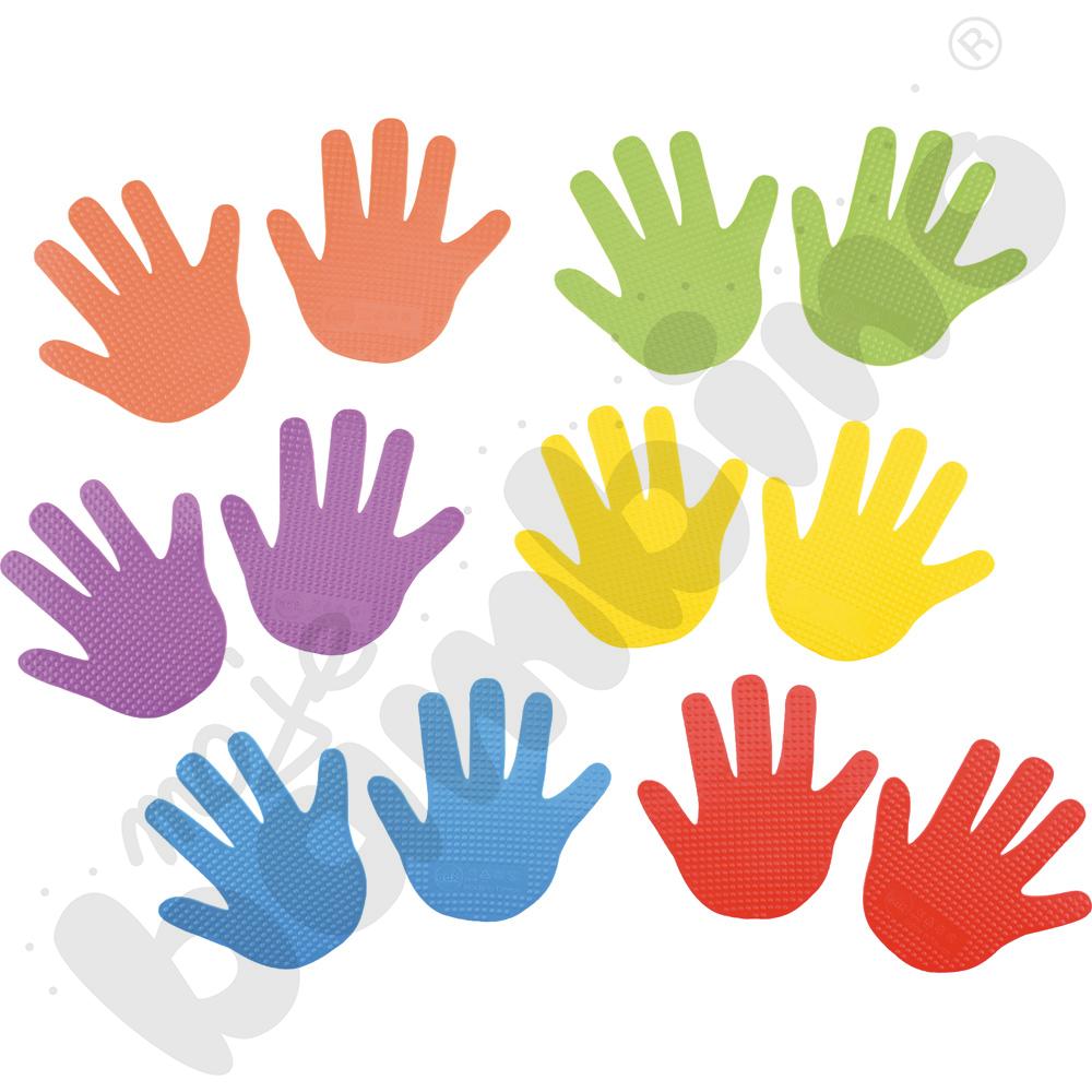 Fakturowe dłonie, 12 elem.