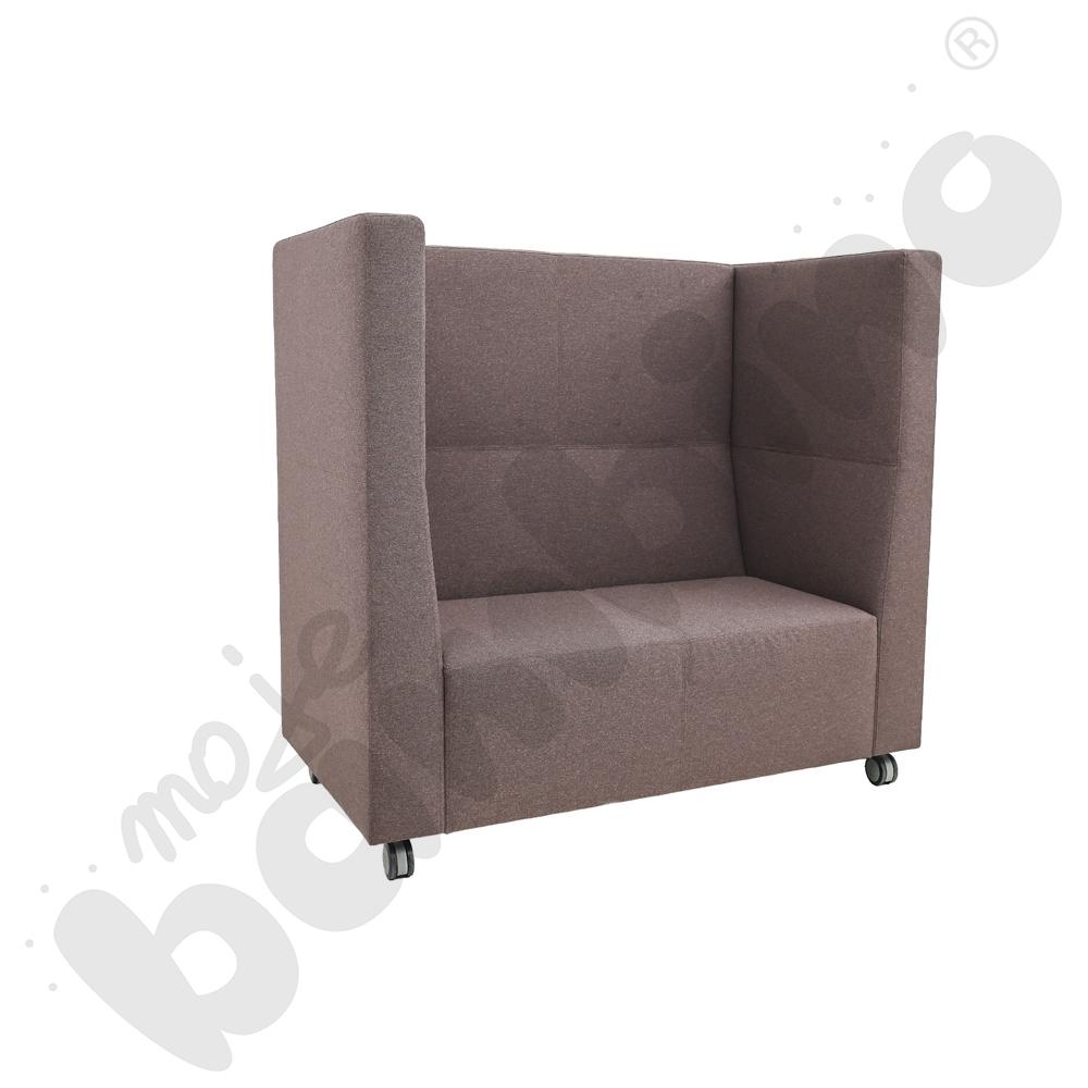 Sofa Universum 2-os. wys. 133 cm, 2 boki średnie, na kółkach, tkanina RO34