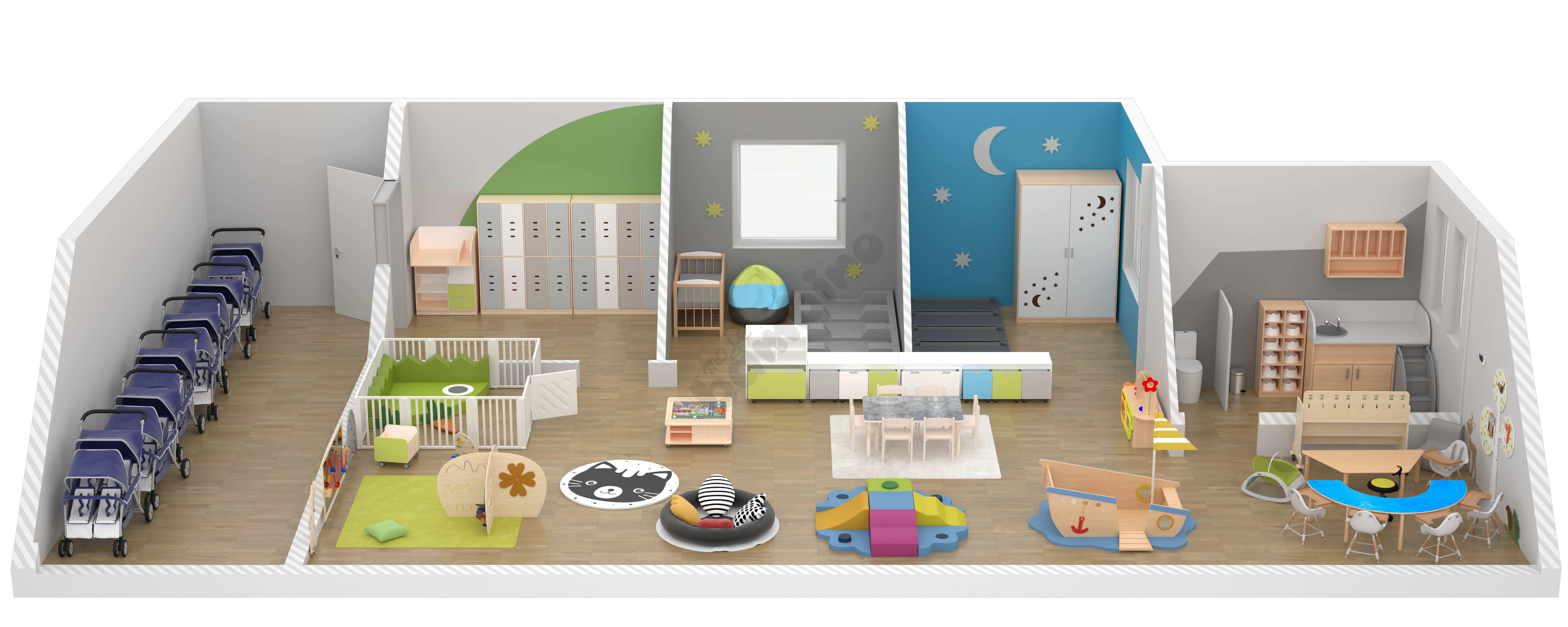 Wyposażenie żłobka i klubu malucha