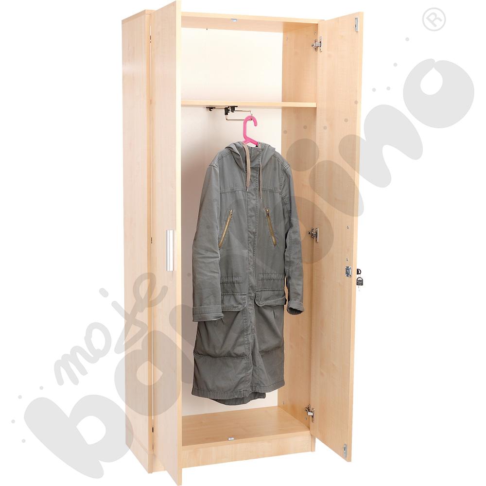 Szafa ubraniowa z wieszakiem wysuwnym - klon 375