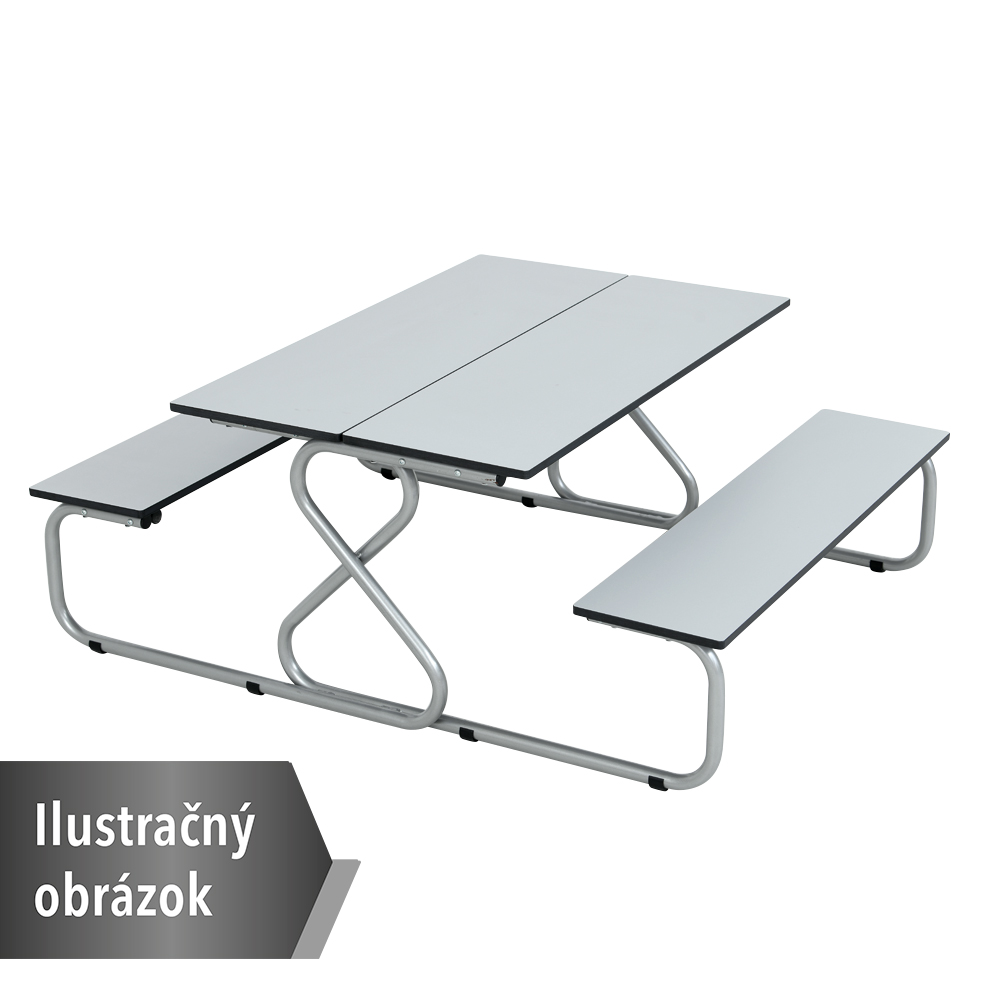 Piknikový stôl Capri s lavicami, veľkost 6