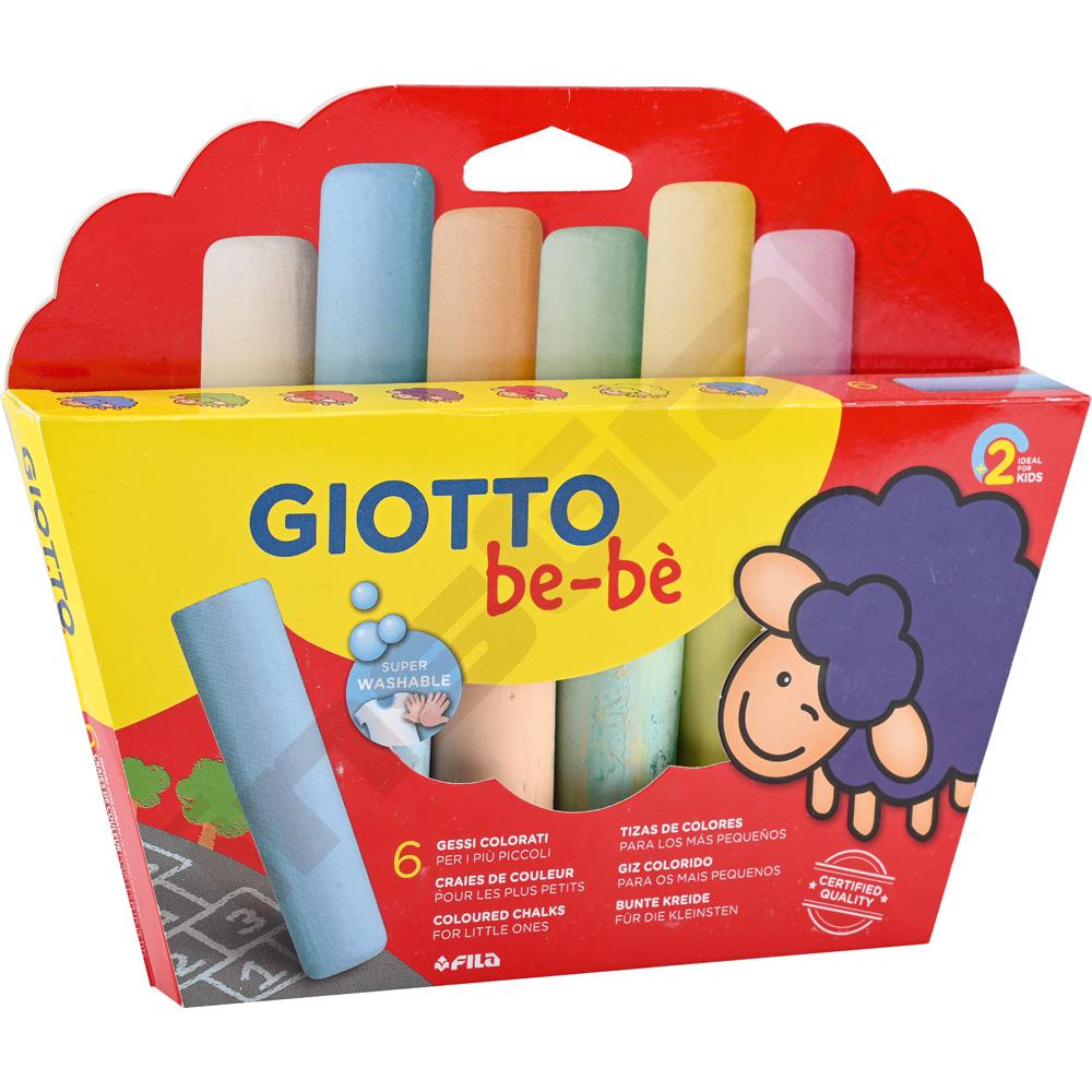 Giotto Be-Be jumbo krieda, 6 farieb