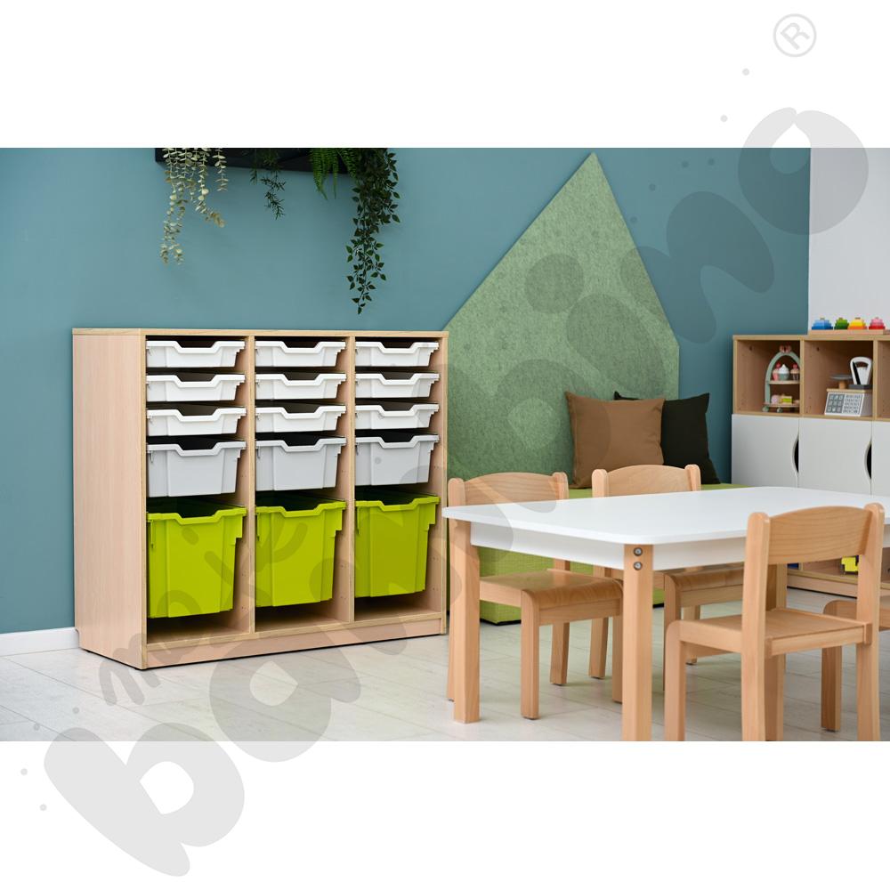 Szafka Feria na pojemniki średnia, klon jasny