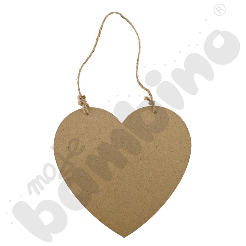 Drewniane serce do ozdabiania