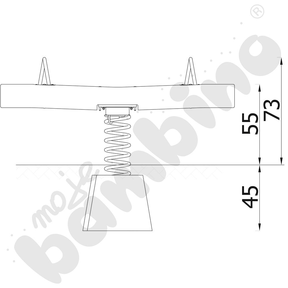 Robinio - huśtawka na sprężynach