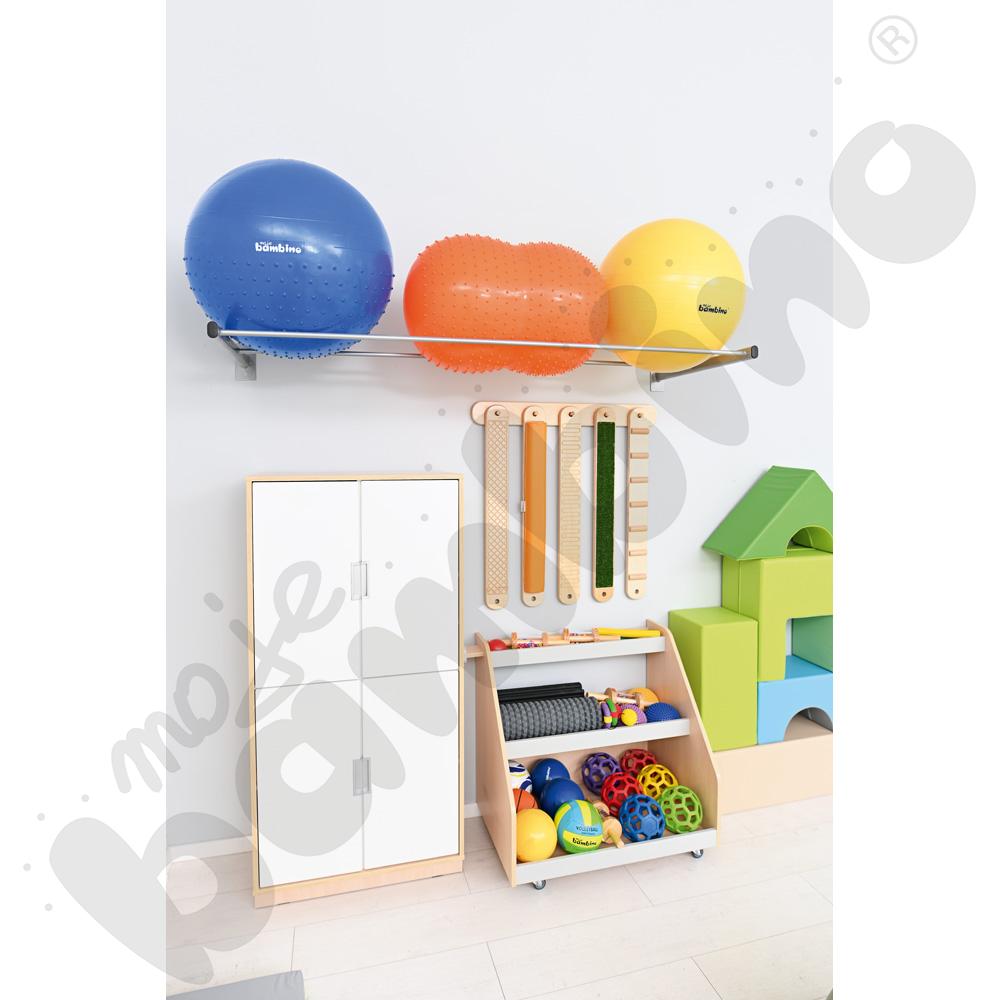 Półka metalowa na piłki