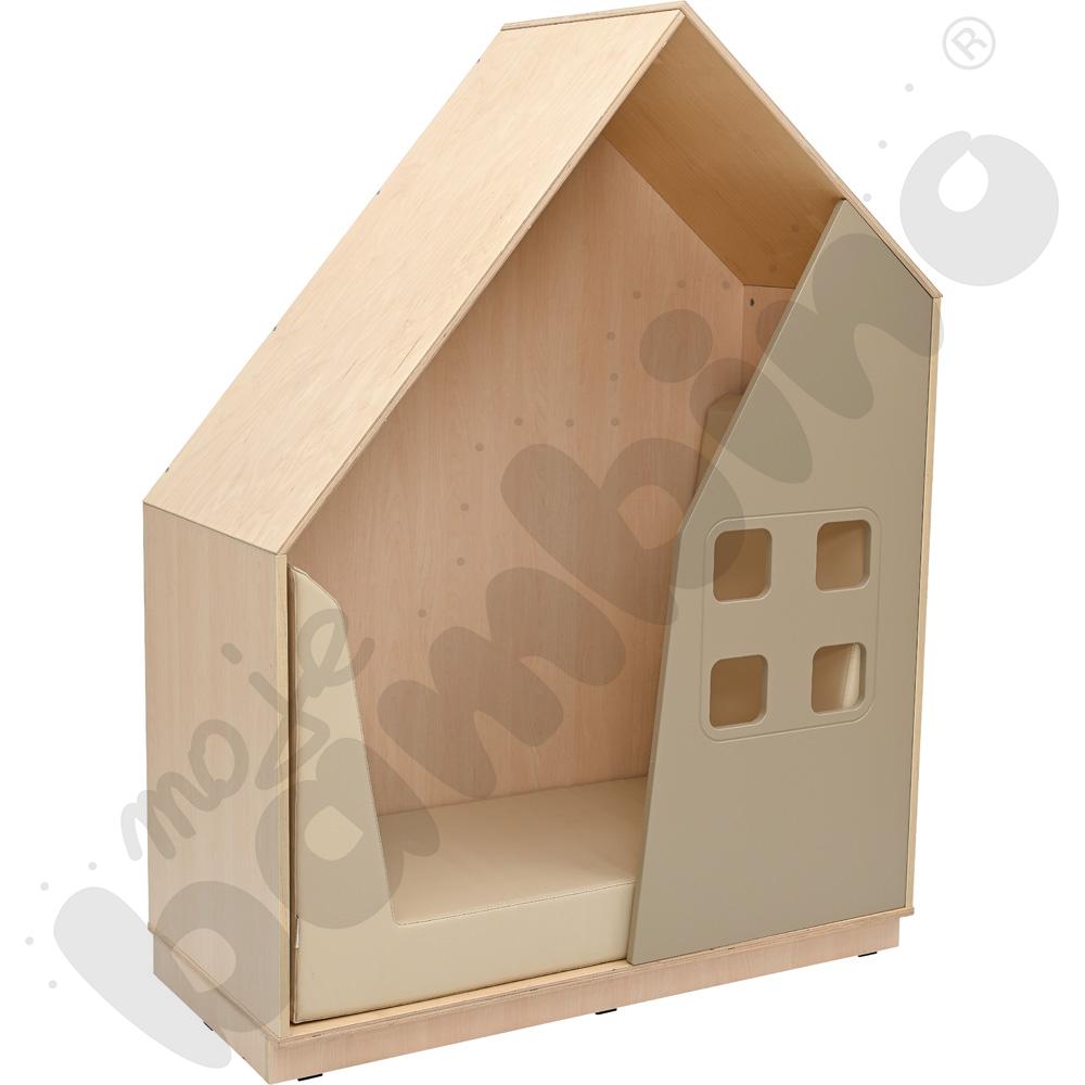 Quadro - szafka-domek - jasnobrązowa, skrzynia klon jasny