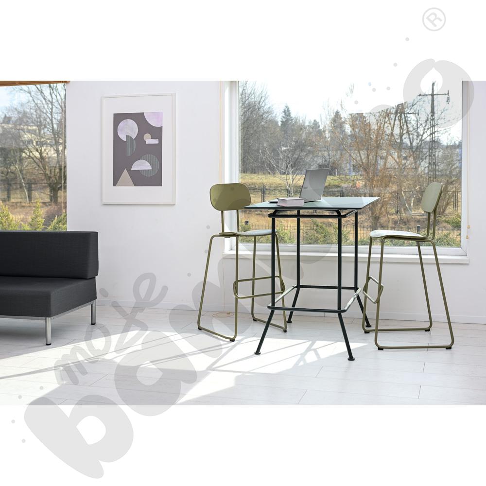 Stół wysoki New School ciemnozielony