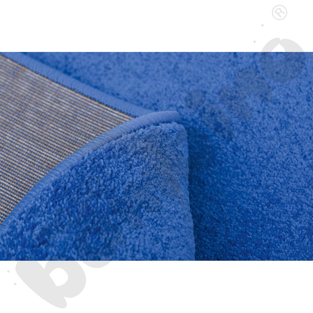 Dywan jednokolorowy - niebieski 2 x 3 m