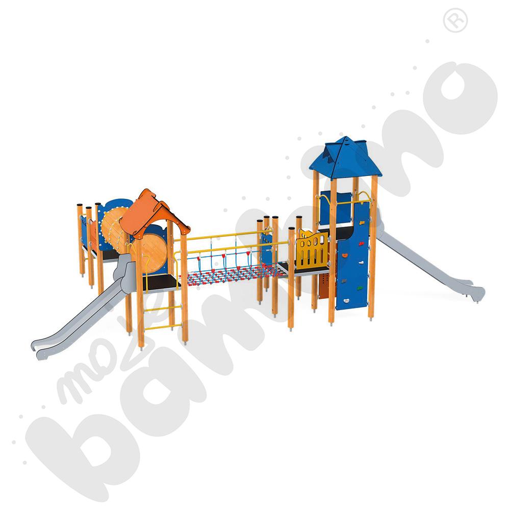 Orbis - wieża 19, drewniane słupy