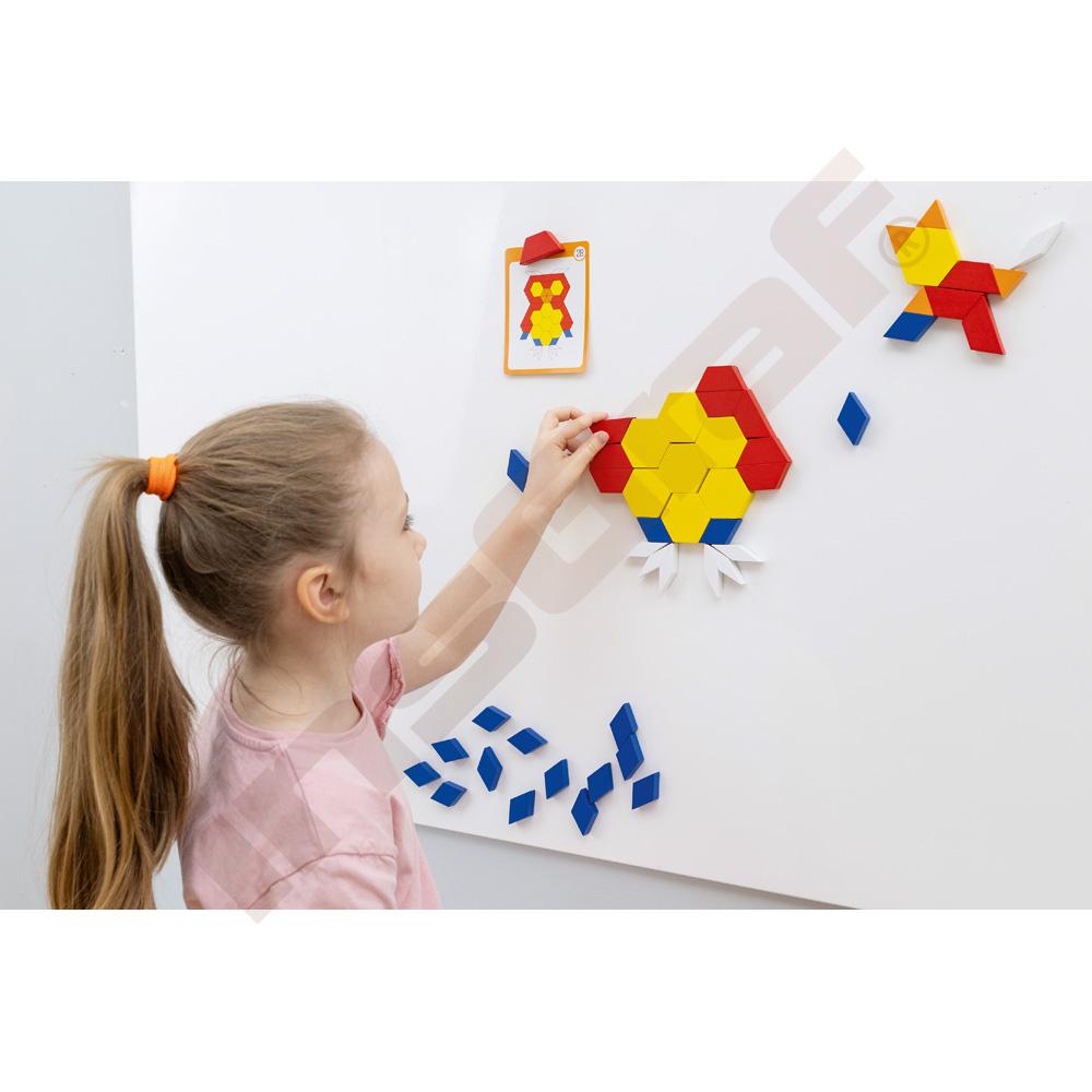 Dřevěné matematické figury