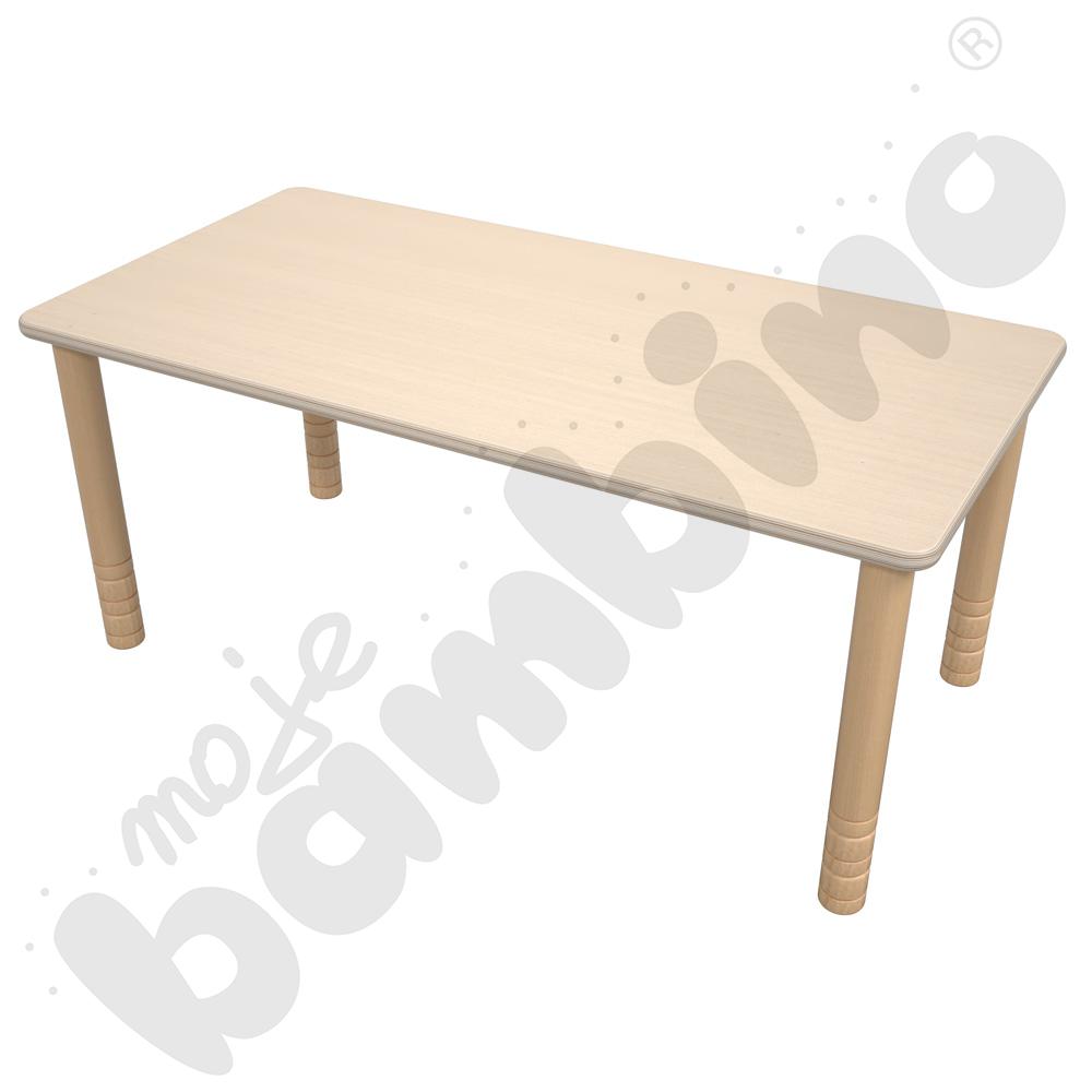 Stół Flexi prostokątny 120 x 60 cm - szkolny - HPL klon