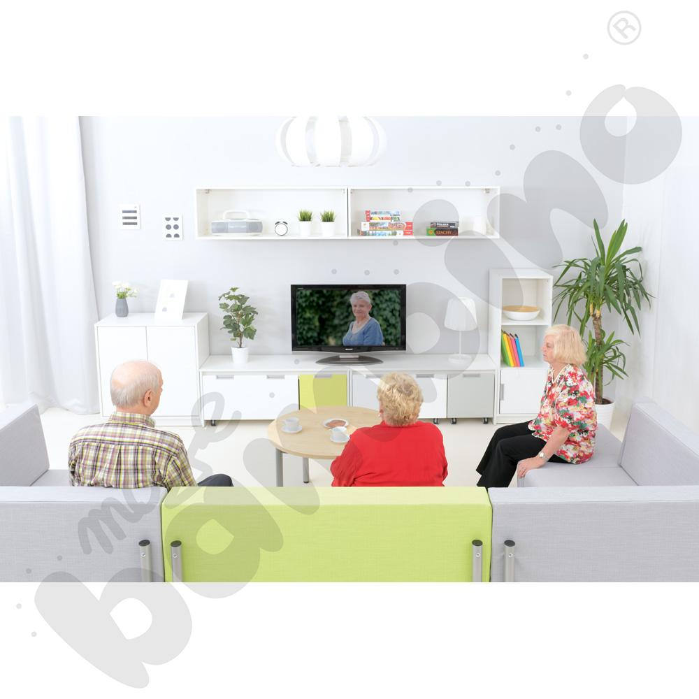 Quadro - szeroka szafka wisząca, biała