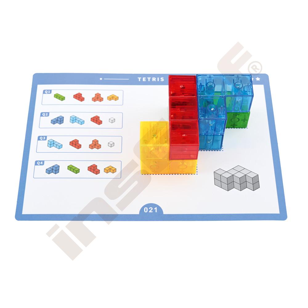 Magnetické kocky Tetris, 7 dielikov