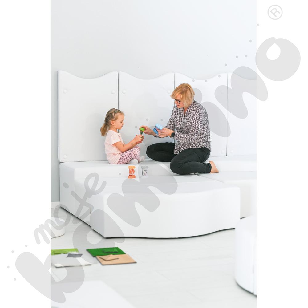 Pufa fala biała, wys. 35,5 cm